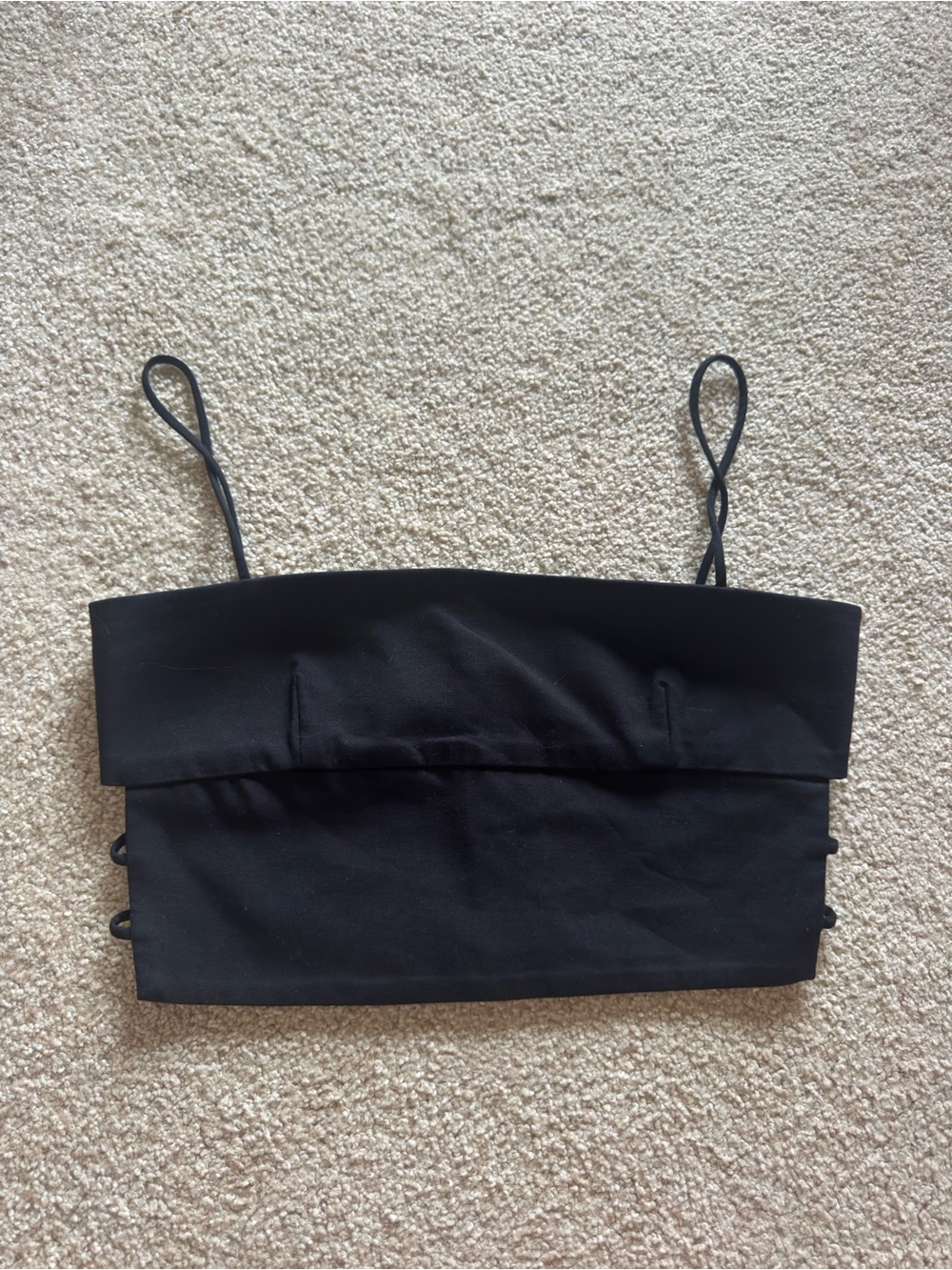 Zara Black Strappy Crop Top